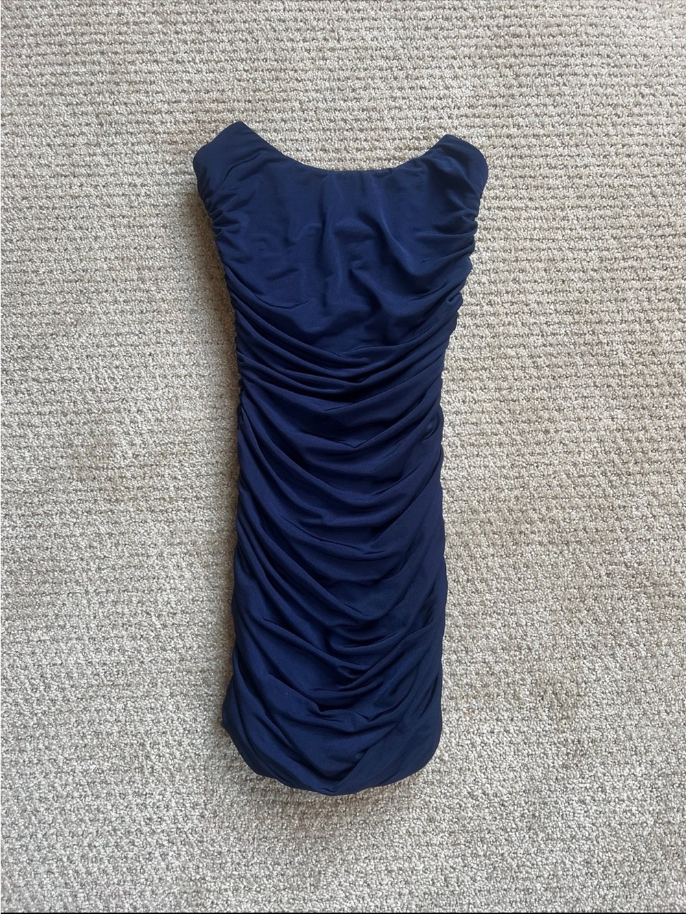 Lucy in the Sky Navy Ruched Mini Dress
